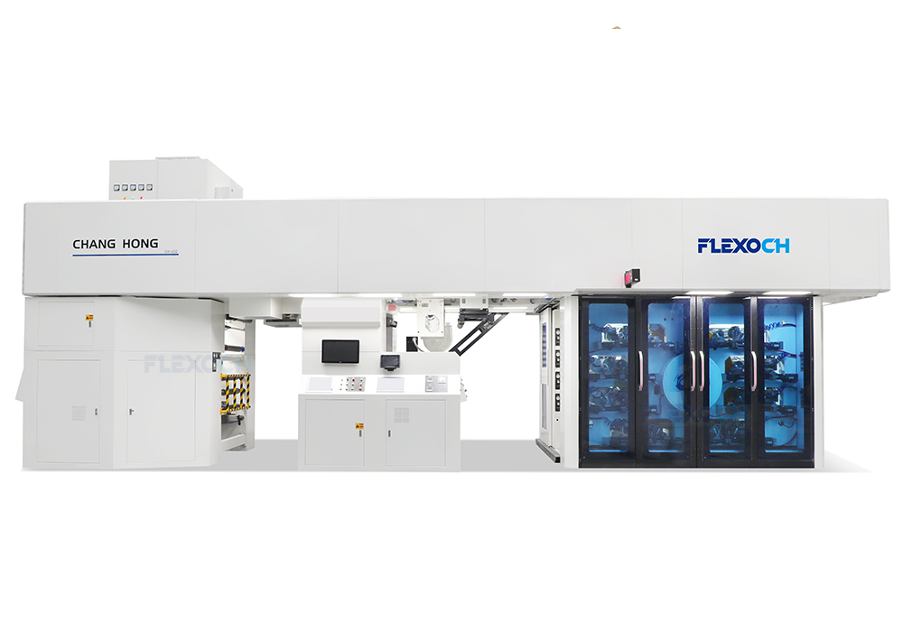 Gearless flexo printing press