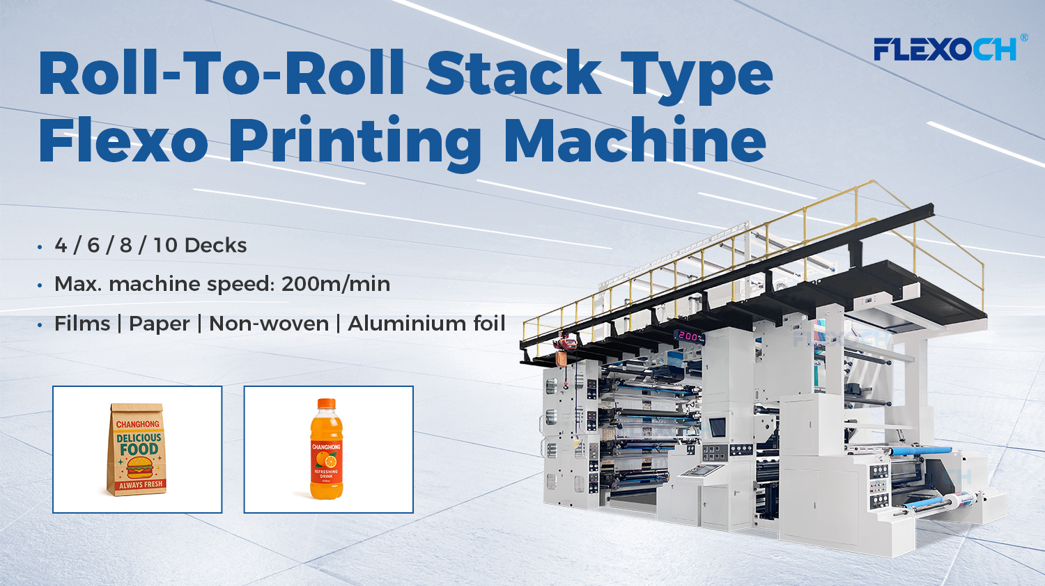 OPTIMASI HARDWARE Inti OF ROLL-TO-ROLL STACK TYPE FLEXO PRINT MESIN/FLEKSOGRAPHIC PRESSES PIKEUN NAEHKEUN KECEPAT